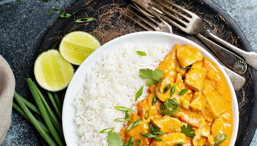 Chicken curry with rice